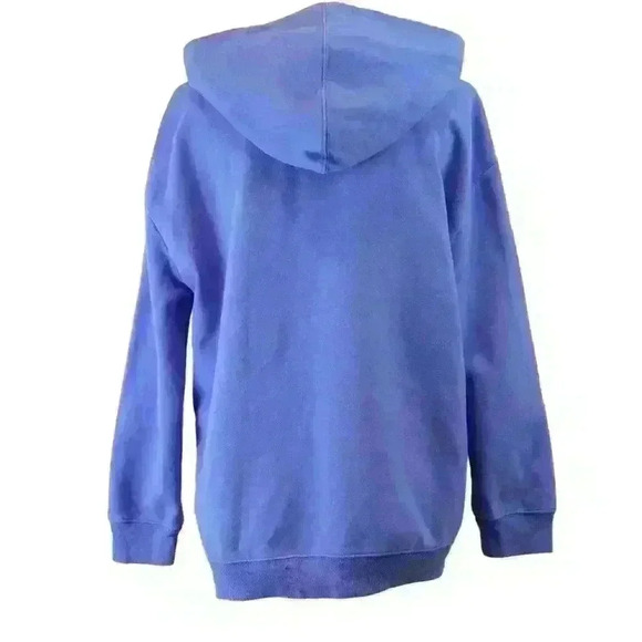 GAP Blue Recycled Hoodie Sweatshirt says "OPTIMIST" Size Teen XXL (14-16) RARE! - Picture 6 of 7